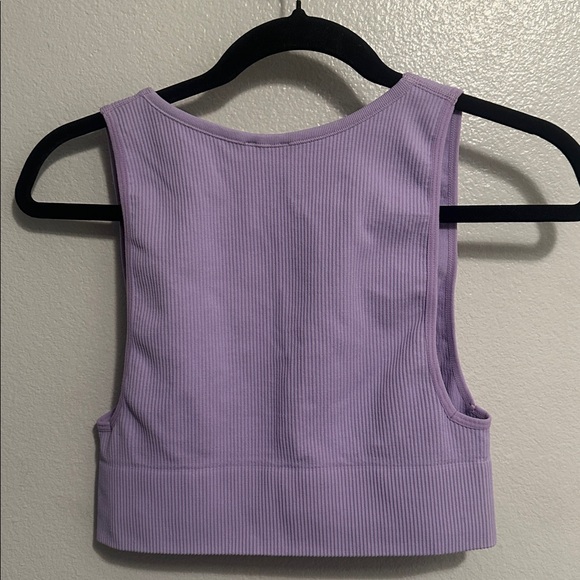 Princess Polly Lavender Ribbed Crop Top - Picture 4 of 4
